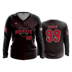 WOMENS V-NECK LONGSLEEVE BUCKEYE-ELITE-1