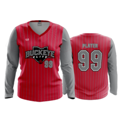 WOMENS V-NECK LONGSLEEVE BUCKEYE-ELITE-2