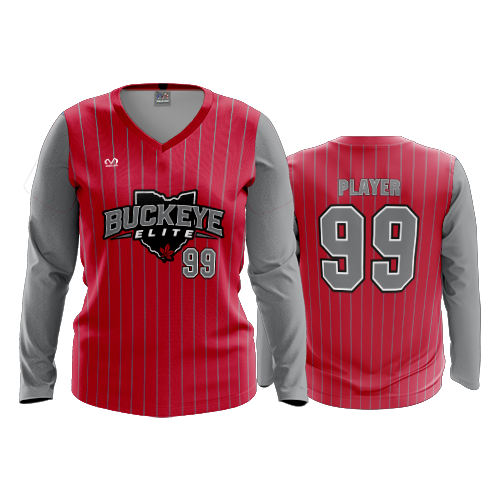 WOMENS V-NECK LONGSLEEVE BUCKEYE-ELITE-2
