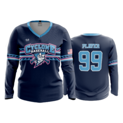 WOMENS V-NECK LONGSLEEVE CENTRAL-OHIO-CYCLONES-1
