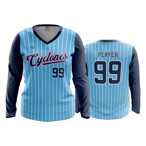 WOMENS V-NECK LONGSLEEVE CENTRAL-OHIO-CYCLONES-2