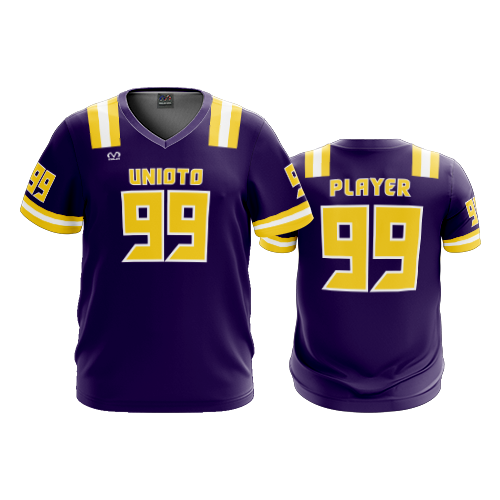 MENS SPORT V-NECK UNIOTO-FLAG-FOOTBALL