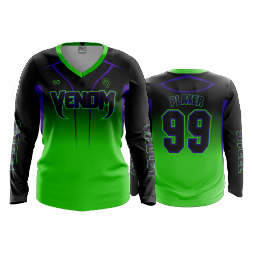 WOMENS V-NECK LONGSLEEVE VENOM-1