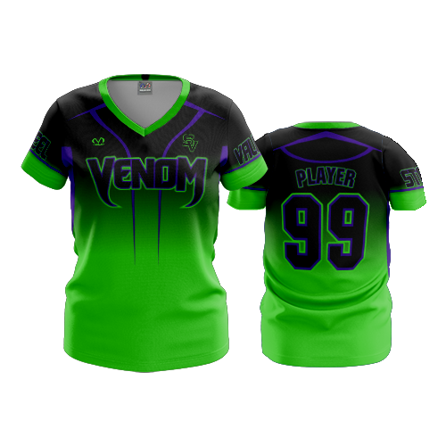 WOMENS V-NECK VENOM-1