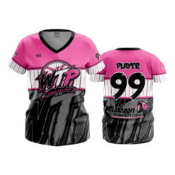 WOMENS V-NECK WARNING-TRACK-POWER-1