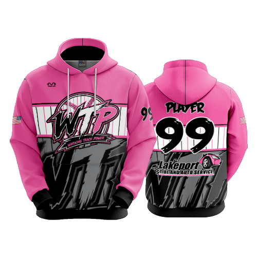 UNISEX FLEECE HOODY WARNING-TRACK-POWER-1