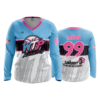 WOMENS V-NECK LONGSLEEVE WARNING-TRACK-POWER-2