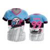 WOMENS V-NECK WARNING-TRACK-POWER-2