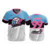 MENS SPORT V-NECK WARNING-TRACK-POWER-2