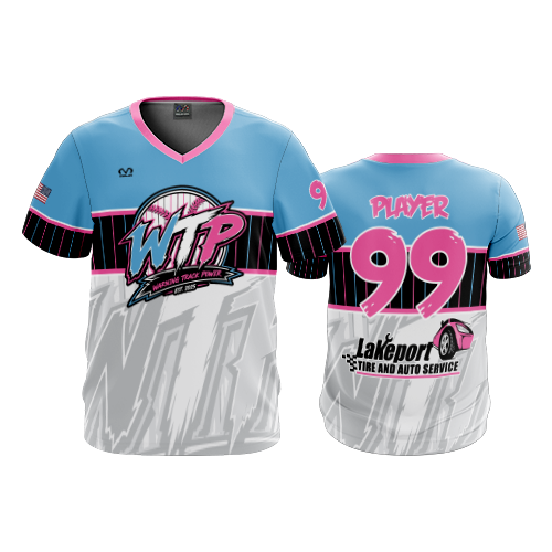 MENS SPORT V-NECK WARNING-TRACK-POWER-2