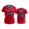WOMENS NO BUTTON SCOOP NECK COLUMBUS-SHARKS-RED