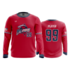 MENS SPORT CREW NECK LONGSLEEVE COLUMBUS-SHARKS-RED
