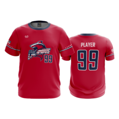 MENS SPORT CREW NECK COLUMBUS-SHARKS-RED