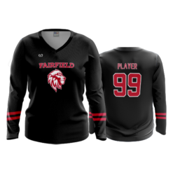 WOMENS V-NECK LONGSLEEVE FAIRFILED-BASKETBALL