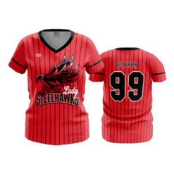 WOMENS V-NECK LADY-STEELHAWKS-1