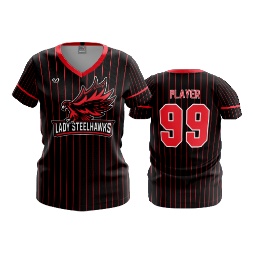 WOMENS V-NECK LADY-STEELHAWKS-2