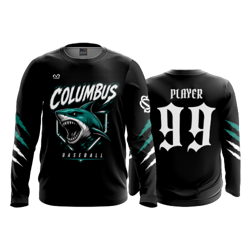 MENS SPORT CREW NECK LONGSLEEVE COLUMBUS-SHARKS-1