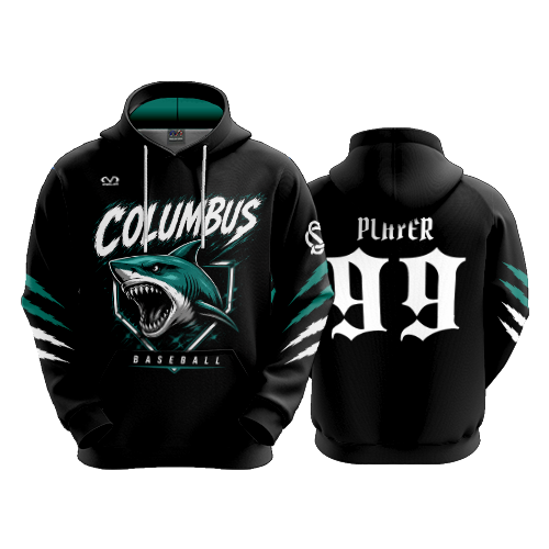 UNISEX FLEECE HOODY COLUMBUS-SHARKS-1
