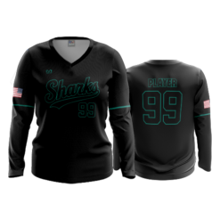 WOMENS V-NECK LONGSLEEVE COLUMBUS-SHARKS-2