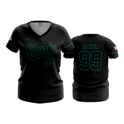 WOMENS V-NECK COLUMBUS-SHARKS-2