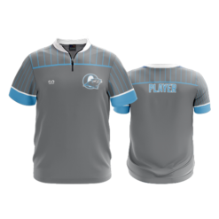 UNISEX QUARTER ZIP MICRO FIBER SHORT SLEEVE OHIO-PANTHERS-1