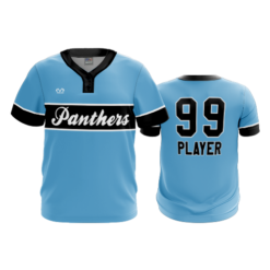 MENS 2-BUTTON SCOOP NECK LYCRA MESH OHIO-PANTHERS-2