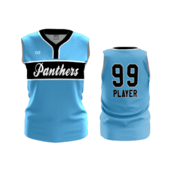 WOMENS 2-BUTTON SCOOP NECK LYCRA MESH SLEEVELESS OHIO-PANTHERS-ADD