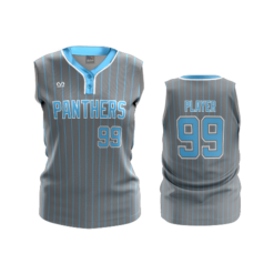 WOMENS 2-BUTTON SCOOP NECK LYCRA MESH SLEEVELESS OHIO-PANTHERS-ADD