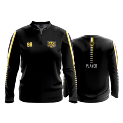 VOLLEYBALL WOMENS QUARTER ZIP RETRO SWING SHIRT PAINT-VALLEY-BOOSTERS