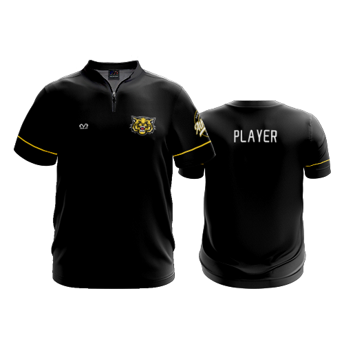 UNISEX QUARTER ZIP MICRO FIBER SHORT SLEEVE PAINT-VALLEY-BOOSTERS
