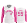 WOMENS V-NECK LONGSLEEVE DIAMONDS-PINK