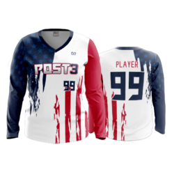 WOMENS V-NECK LONGSLEEVE POST-3-1
