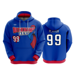 UNISEX FLEECE HOODY BECKHAMS-ARMY