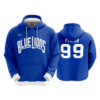 UNISEX FLEECE HOODY BLUE-LIONS-BBALL