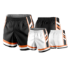 UNISEX REVERSIBLE HIGH RISE BASKETBALL SHORTS AMANDA-ADD