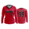 WOMENS V-NECK LONGSLEEVE SWARM-1