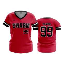 WOMENS V-NECK SWARM-1