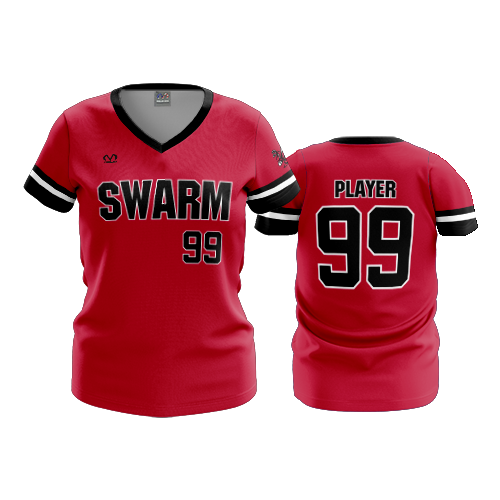 WOMENS V-NECK SWARM-1