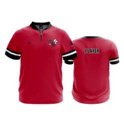 UNISEX QUARTER ZIP MICRO FIBER SHORT SLEEVE SWARM-1