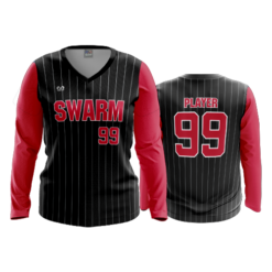 WOMENS V-NECK LONGSLEEVE SWARM-2