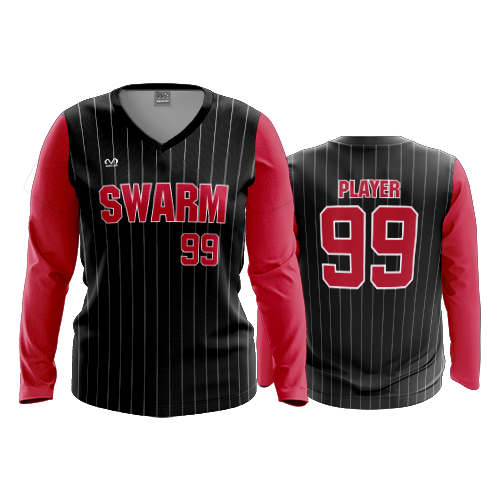 WOMENS V-NECK LONGSLEEVE SWARM-2