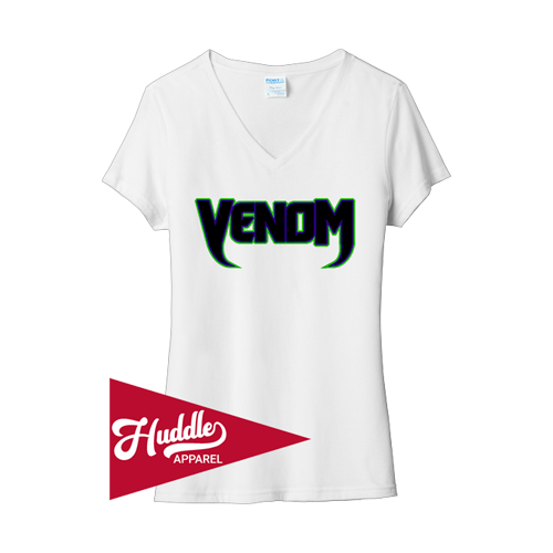 PORT WOMENS V-NECK T-SHIRT STEEL-VALLEY-FR