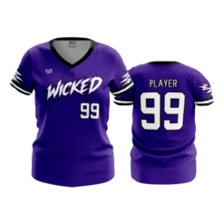 WOMENS V-NECK WICKED-1