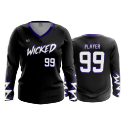 WOMENS V-NECK LONGSLEEVE WICKED-2