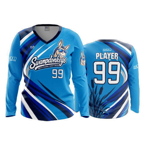 WOMENS V-NECK LONGSLEEVE SWAMPDONKEYS