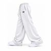 UNISEX BIG BAGS WIDE LEG SWEATS - WHITE