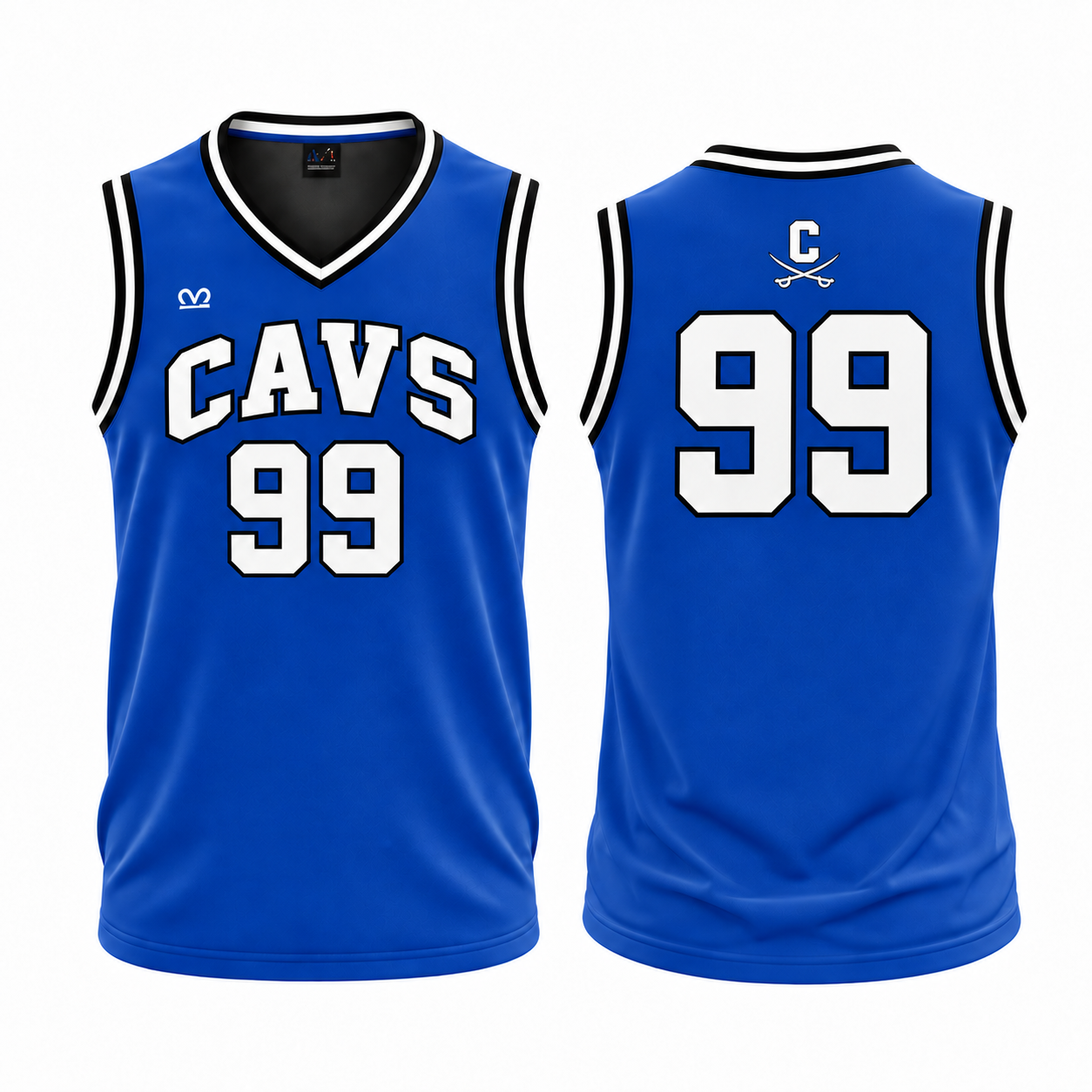 6206 MENS BASKETBALL RIBBED TRIMMED VNECK