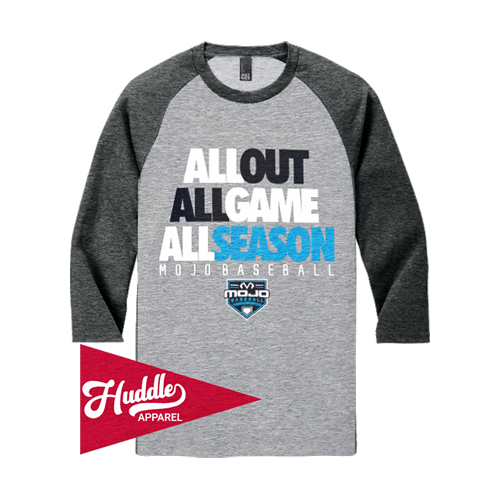 DISTRICT ¾ RAGLAN SLEEVE MOJO-BASEBALL-FR