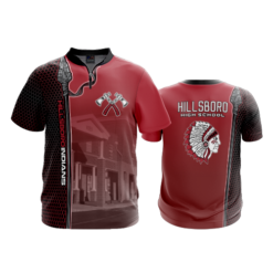 UNISEX QUARTER ZIP MICRO FIBER SHORT SLEEVE HILLSBORO-BOWLING