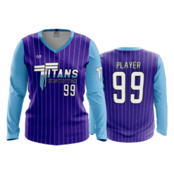WOMENS V-NECK LONGSLEEVE TITANS-FASTPITCH-1